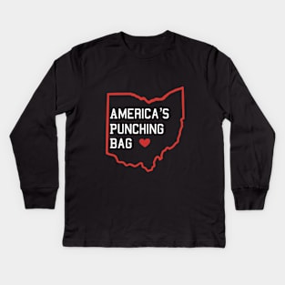 Ohio - America's Punching Bag Kids Long Sleeve T-Shirt